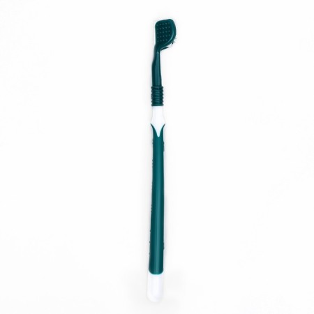 Animal toothbrush 360 degrees, green/white, 17.5 cm-1