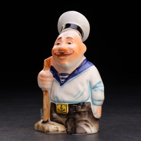 Set of porcelain sample "sailor", with 3 glasses-2