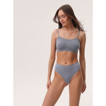 Women's Thong panties with high landing Mirey String, size 48-50, gray color-2