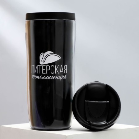 Thermost man with an insert "St. Petersburg intelligentsia", 350 ml-2