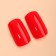 Falbings "Sunset", 24 pcs, with adhesive plates, shape soft square, red