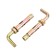 Steelrex anchor bolt, with a M-shaped hook, galvanized, 8x40 mm, 2 pcs