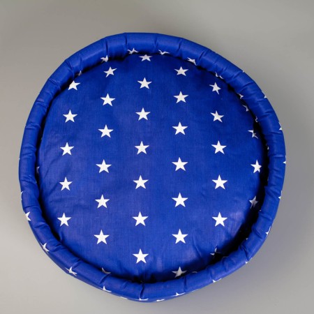 Lowcost Lyncost Round, Poplin, 40 x 40 x 12 cm, Mix flowers-1
