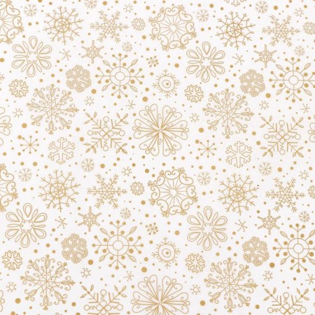 Siliconized paper "snowflakes", gold, for baking, 0.38 x 5 m-2