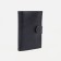 Male purse on the button, department for auto documents, black color