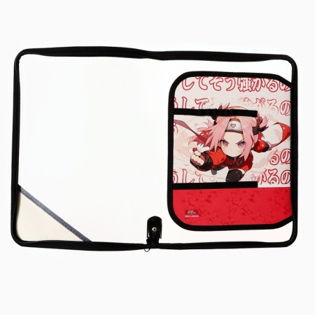 Labor folder A4, 325 x 230 x 25 mm, lightning around, folding bar, plastic, PTR-1, calligrata "Anime Sakura"-3