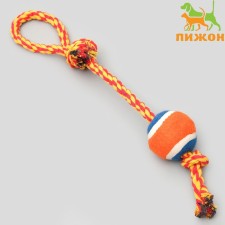 A training cable toy with a ball, up to 125 g, up to 45 cm, mix of flowers
