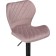 Barrier stool Porch metal/velor, black/pink 46x49x88 cm