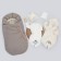 Set for discharge Winter Kinderlitto Velvet, 5 items, height 56-62 cm, gray-beige color