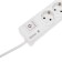Network filter 5 nests, 3m, 3x1.5mm², with auto -wiring, 2 USB, white Kranz