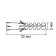 Tundra dowel, type S, spine, polypropylene, 5x25 mm, 50 pcs