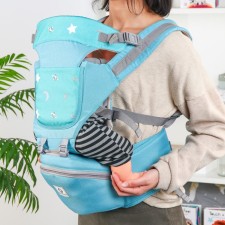 Backpack-kenguru/hips “stars”, green color