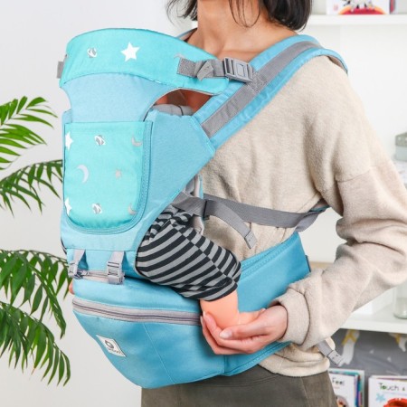 Backpack-kenguru/hips “stars”, green color