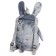 Soft toy-rug “Bunny”, color gray color