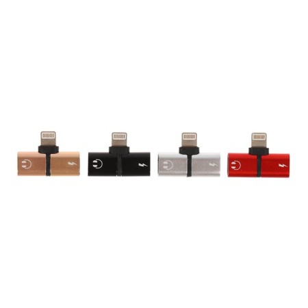 Luazon adapter, with Lightning on 2XLightNing 8 PIN, mix-3