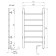 Electric towel Domoterm 109-6, 400x800 mm, right, white matte