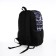 School backpack from textiles on lightning, 3 pockets, black color