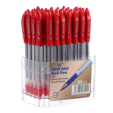 Ballic handle 0.5 mm, red rod, with a rubber holder-3