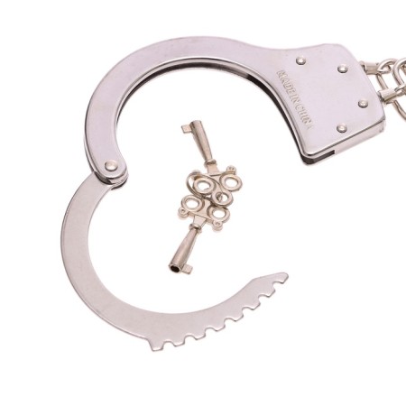 Set of a police "investigator", with metal handcuffs, light effects-6