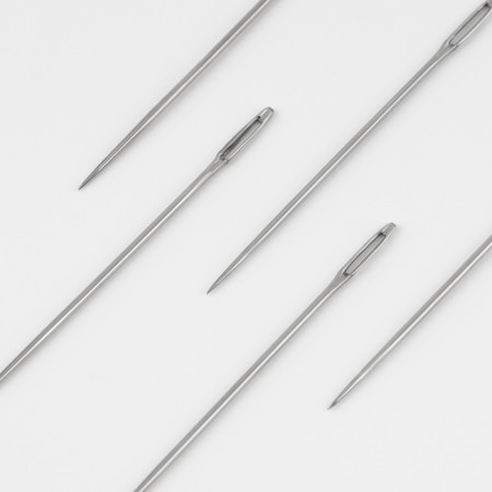 Embroidery needles No. 2, D = 0.9 mm, 4 cm, 10 pcs, C-21-1