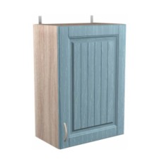Cabinet of hinged country 500x300x720 oak milk/blue