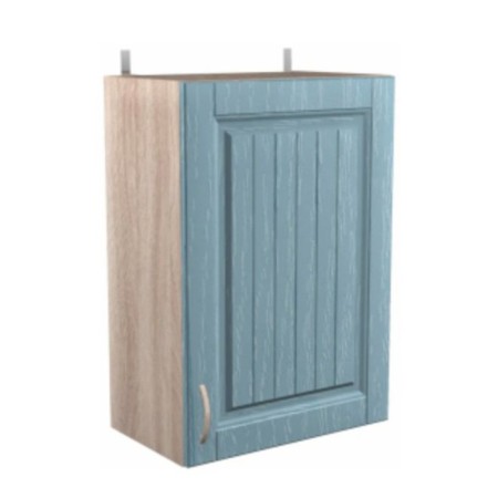 Cabinet of hinged country 500x300x720 oak milk/blue