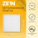 Ventilation grate Zein Lux l235, 235 x 235 mm, with a grid, inexhaustible