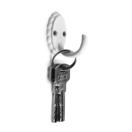 Hook furniture tundra TKO018, one -rod, white-1