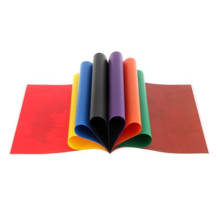Colored paper A4, 8 sheets, 8 colors "hedgehog", offset, bilateral, on the bracket-1