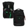 School backpack, 40 x 25 x 22 cm, Grizzly, ergonomic back, laptop department, black
