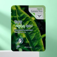 3W Clinic face mask with green tea, 23 ml