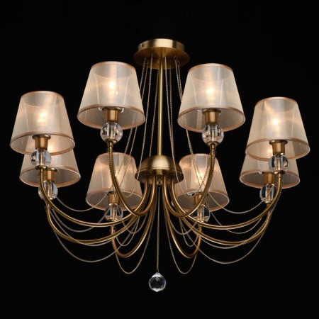 Chandelier "Federica", 8x40W E14, color gold-1