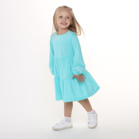 Платье для девочки, цвет зеленый, рост 98 см-2