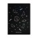 A4 sketchbook, 26 black sheets, "cat on the moon", density 110 gr., Mix