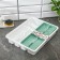 Little tray for cutlery, 2-tier, pistachio color