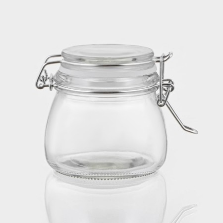 Glass jar for spices with the Bugel Castle "Optima", 100 ml, 9 × 7.2 × 7.5 cm