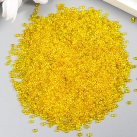 Round beads 12/0 "Yellow Transparent" 20 g