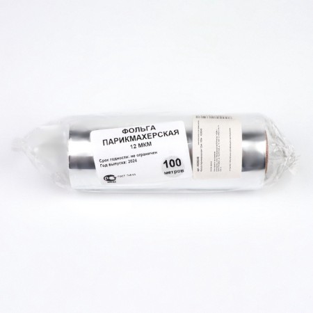 Hairdresser foil, density 12 μm, 100 m-3
