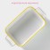 Form for baking of heat -resistant ceramics rectangular shade "lemon", 27 × 15 cm, white color
