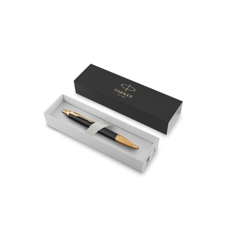 Ballic handle Parker Im Premium K323 Black GT M, stainless steel case, blue ink (1931667)-4