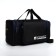 Road bag with lightning, 3 outer pockets, long belt, black/blue color