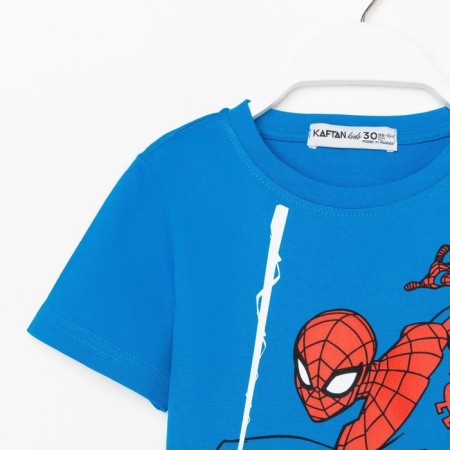 Marvel T-shirt "Spider-Man", height 110-116 (32), blue-6