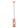 Suspension lamp Maytoni P011PL-01C, E14, 1x40 W, 80x80x1780 mm, copper