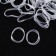 Silicone hair gums, set, d = 1.3 cm, 100 g, transparent color