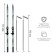 Ski -adolescent set Winter Star: Skiing 150 cm, sticks 110 cm