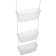 Suspended shelf for the bathroom, 10 × 28.8 cm, white color