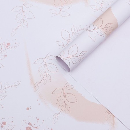 Paper packaging, glossy "pink gold" 70 x 100 cm