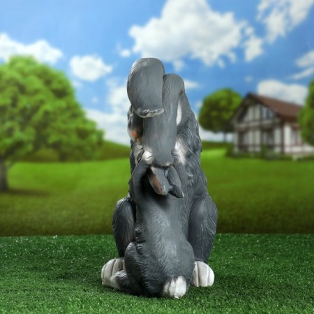 Garden figure "Zaichikha and Bunny" 34x36cm-2