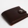 Male purse on a magnet, brown color