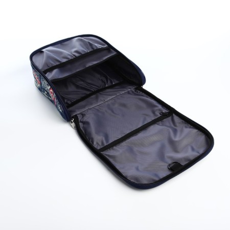 Cosmetic bag with lightning, dark blue color-2